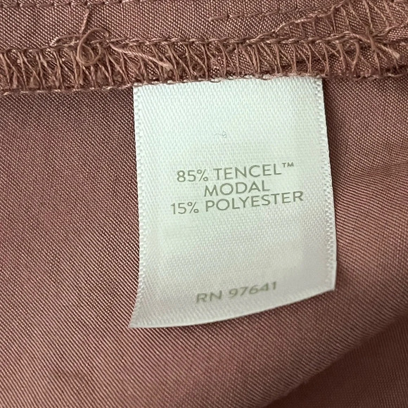 J. Jill Pink Modal Pleated Button Front Blouse XS Lagenlook Boho Peasant Forest - Picture 8 of 10